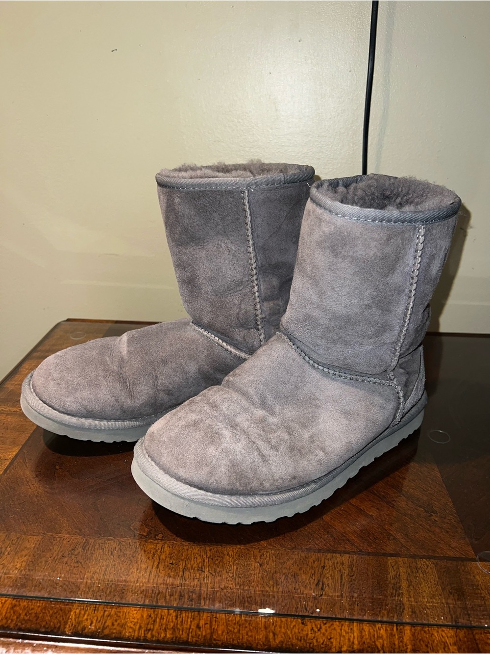 Gray UGG Short Boots